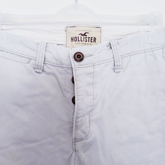 🔴 3/$40 - Hollister Chino Pants - Off White/Beige - Picture 3 of 9